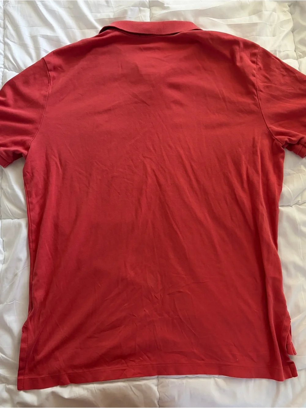 Polo by Ralph Lauren Men’s Red Polo with Navy Logo